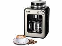 TM Electron Mini-Kaffeemaschine mit Kaffeemühle, 4 Tassen, für Kaffeebohnen,...