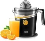 LEBENLANG Saftpresse elektrisch 800ml & Verstellbares Sieb - Orangenpresse,