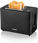 Cloer 3930 Digitaler Toaster f&uuml;r 2 Scheiben, Touch-Funktion, Restzeitanzeige,