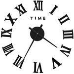 vidaXL 3D Wanduhr Modernes Design Extragro&szlig; Dekorativ Deko Wand Uhr Wandtattoo