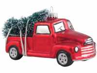 Christmas By Krebs Vintage Look Pickup Truck abtransportieren Baum Weihnachten