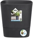 elho Greensense Aqua Care Quadrat 30cm Blumentopf - Holzkohlengrau | L 29.5 x B 29.5