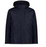CMP, JACKET ZIP HOOD DETACHABLE INN.JACKET, 33Z1577D, Dark Blue, 50, Man
