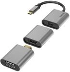 Hama Adapter Set, 6in1 Hub mit USB-C (USB C Adapter mit Mini-DisplayPort, HDMI&trade;,