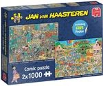 Jan Van Haasteren, Musik, Shop & Urlaubsfieber, Puzzle 1000 Teile Erwachsene X 2