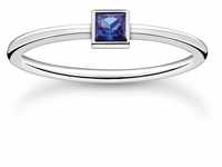THOMAS SABO Damen Ring mit blauem Stein 925 Sterlingsilber TR2395-699-32