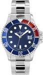 Dugena Herren Quarz-Armbanduhr, Schraubkrone, Wasserdicht bis 30 bar, Diver,