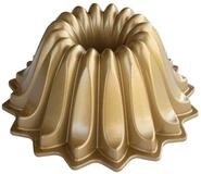 NordicWare Backform - Kuchenform - "Lotus", Aluminium, Gold, 21,6 x 21,6 x 9,5 cm, 1