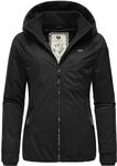 Ragwear Damen Winterjacke warmer Kurzmantel mit Kapuze Dizzie Winter Intl Black23 Gr.