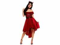 Day Of The Dead Devil Costume, Red (S)
