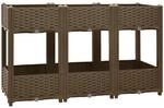 vidaXL Hochbeet Pflanzkasten Pflanzbeet Gem&uuml;sebeet Blumenbeet Blumenkasten Fr&uuml;hbeet