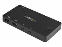 StarTech.com 2-Port USB-C KVM Switch (4K 60Hz HDMI, 3840x2160, Kompakter Dual-Port