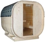 Home Deluxe - Outdoor Sauna Cube XL - Ma&szlig;e: ca. 185 cm x 195 cm x 220 cm, Holz: