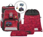 Step by Step Schulranzen-Set Space Monster Truck Rocky, 5-teilig, rot-blau,