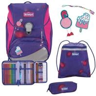 Der echte Scout sicherer Schulrucksack, Alpha DIN Summer Set 4-teilig, ca. 20 l