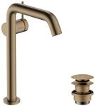 hansgrohe Tecturis S Fine - Waschtischarmatur mit Push-Open Ablauf,...