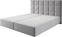 DELIFE Boxspringgestell Dream-Fine Mikrofaser Grau 180x200 cm