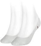 Tommy Hilfiger Damen Footie Invisible Socken, Wei&szlig;, 39-42
