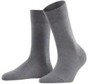 FALKE Damen Socken Sensitive Berlin W So Wolle Baumwolle mit Komfortbund 1 Paar, Grau