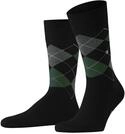 Burlington Herren Socken King M So Baumwolle gemustert 1 Paar, Schwarz Black 3004,