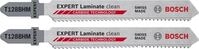 Bosch 2x EXPERT Laminate Clean T128BHM Stichs&auml;geblatt (f&uuml;r Kompaktlaminat-Vinyl,