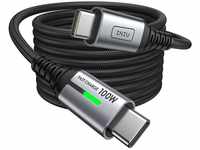 INIU USB C Kabel, 100W [2m] PD3.0 Schnellladekabel USB C auf USB C, Nylon Geflochten