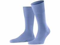 FALKE Herren Socken Airport M SO Wolle Baumwolle einfarbig 1 Paar, Blau (Cornflower