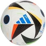 adidas Unisex Euro24 Pro Ballon, White/Black/Globlu, Size 5