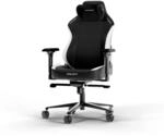 DXRacer CRAFT L Schwarz & Wei&szlig; EPU Leder das Orginal Gaming Stuhl