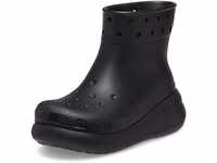 Crocs Unisex Classic Crush Rain Boots, Black, 8 US Men