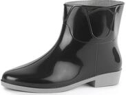 Ladeheid Damen Kurze Gummistiefel LAZT201801 (Schwarz/Grau, 40 EU)
