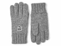 HESTRA Basic Wool Handschuhe, Grey, EU 7