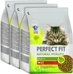 PERFECT FIT&trade; Katze Beutel Natural Vitality Adult 1+ mit Rind und Huhn 3 x 2,4kg