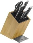 WMF Grand Class Vorteils Messerblock mit Messerset 6teilig, Made in Germany, 4 Messer