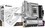 GIGABYTE B650M AORUS Elite AX Ice Mainboard - AMD Ryzen 9000er-Serie, 12+2+2 Phasen