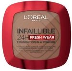 L'Or&eacute;al Paris Wasserfestes Puder Make-up mit hoher Deckkraft, Deckendes Kompaktpuder