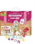 Lena Jumbo Bastelkoffer mit 800 Teilen, Bastelset bestehend aus Papier, Moosgummi,