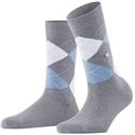 Burlington Damen Socken Queen W So Baumwolle gemustert 1 Paar, Grau Arctic Melange