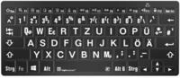 Logickeyboard XL-Print White on Black DE (PC/BT)