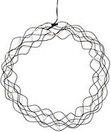 LED Lichterkranz Curly von Star Trading, Fensterlicht Weihnachten warmwei&szlig; aus Draht