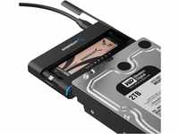 SABRENT M.2 SSD & HDD Festplattengehäuse, 2,5" 3.5" SATA & M2 NVMe Adapter,...