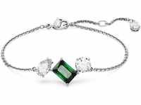 Swarovski Mesmera Armband, Rhodiniertes Damenarmband mit Grünem Element und