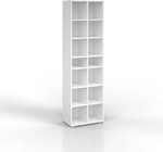 Vicco Schuhschrank Paris, Wei&szlig;, 52.4 x 183.3 cm 22 F&auml;cher, zur Aufbewahrung und