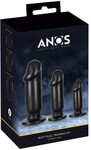 ANOS Butt-Plug Training-Kit - 3-teiliges Anal-Plug-Set f&uuml;r Frauen und M&auml;nner, mit