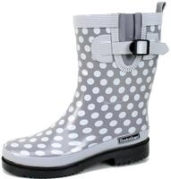 Bockstiegel Damen Gummistiefel Dorin Regenstiefel Punkte, Farbe:grau, Gr&ouml;&szlig;e:41 EU