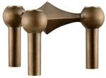 Stoff Kerzenhalter &ndash; Bronzed Brass