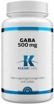 Klean Labs - GABA 500mg - 60 Kapseln - vegan, ohne Gentechnik, hochdosiert - reine