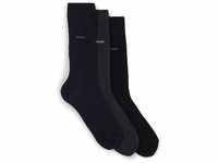 BOSS Herren Business Socken Strümpfe RS Uni CC 3 Paar, Farbe:Mehrfarbig,