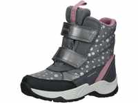 Geox J SENTIERO Girl B AB Ankle Boot, DK Grey/PINK, 24 EU