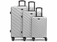 REDOLZ Hartschalen 3er Koffer-Set | Leichte Reise-Trolleys - hochwertiges ABS